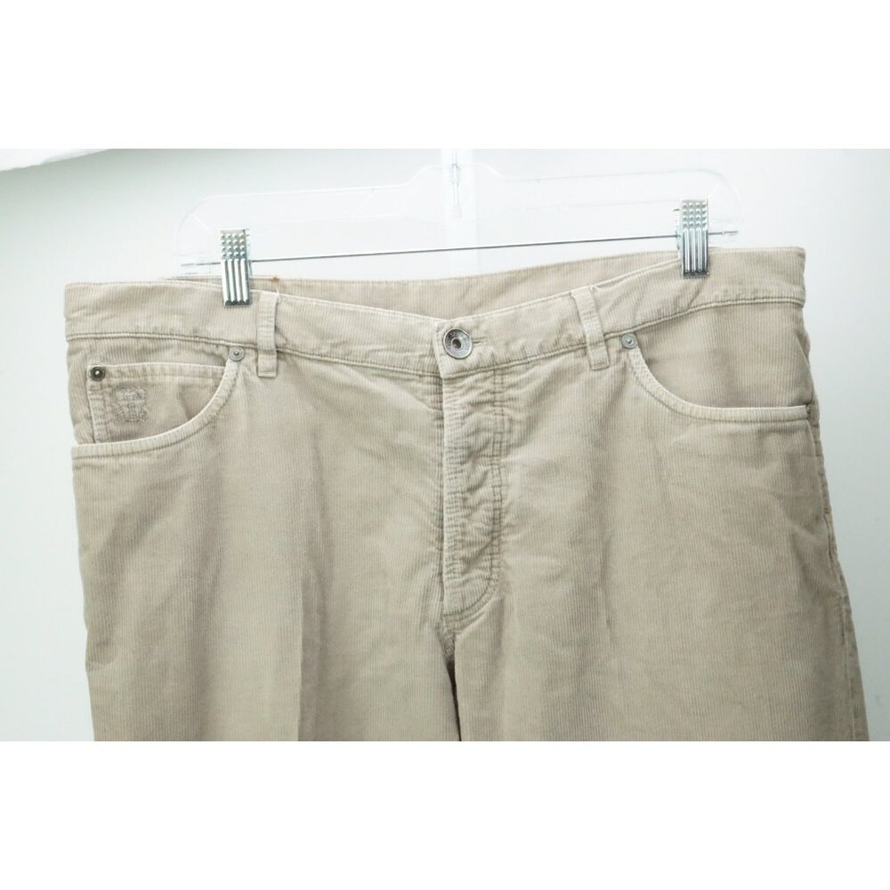 Brunello Cucinelli Light Beige Taupe Corduroy 100% Cotton Pants Sz 52 EU